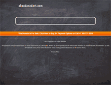 Tablet Screenshot of abandonedart.com
